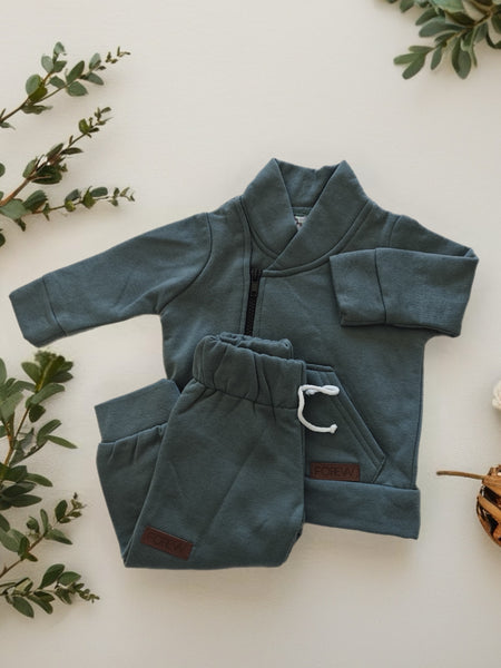 Collar Sweater & Jogger Set
