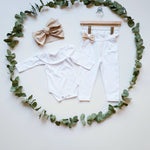 Cotton Trousers with Bow Detail
