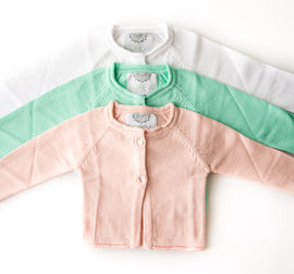 Cotton/Cashmere Girls Cardigans