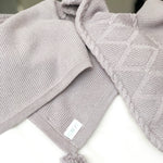 Knit POM POM Blankets