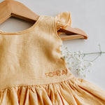 Summer Linen Tie Back Dress