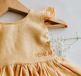 Summer Linnen Tie Back Dress