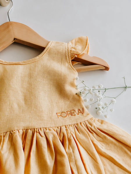 Summer Linen Tie Back Dress