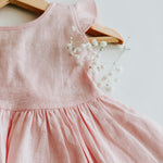 Summer Linen Tie Back Dress