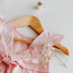 Summer Linen Tie Back Dress