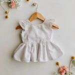 Summer Linen Tie Back Dress