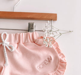 Cotton Ruffle Shorts
