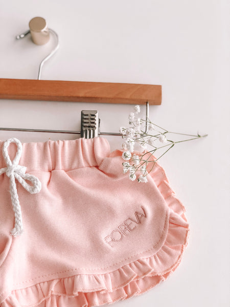 Cotton Ruffle Shorts