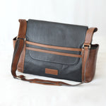 Valentina Diaper Bag - Black & Kudu Rust