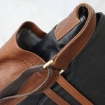 Valentina Diaper Bag - Black & Kudu Rust