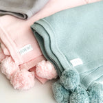 Knit POM POM Blankets