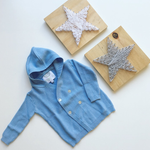 Cotton Cashmere 4 button Hoodie Jersey