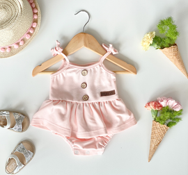 Sweet Ruffle Baby Romper