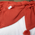 Knit POM POM Blankets